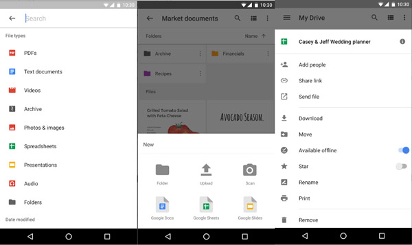 Envoyer des photos Android à iPhone avec Google Drive