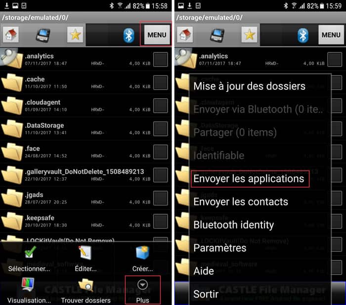 Envoyer les applications Android