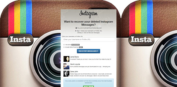 Instagram Message Recovery
