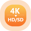 Convertir 4K en HD/SD