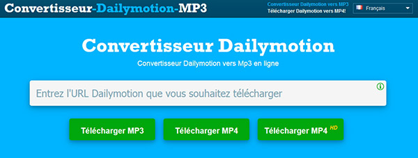 Convertisseur Dailymotion MP3