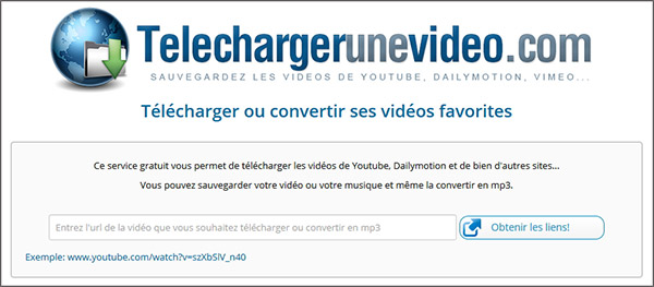 Convertisseur Dailymotion gratuit sur Telechargerunevideo.com