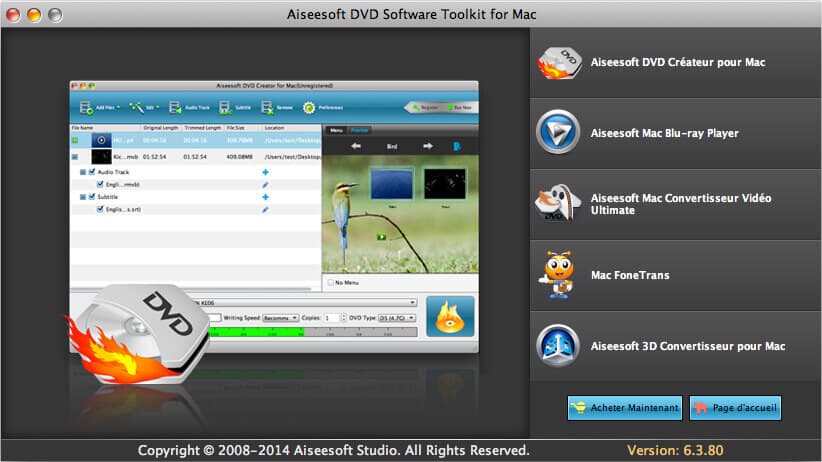 DVD Software Toolkit pour Mac