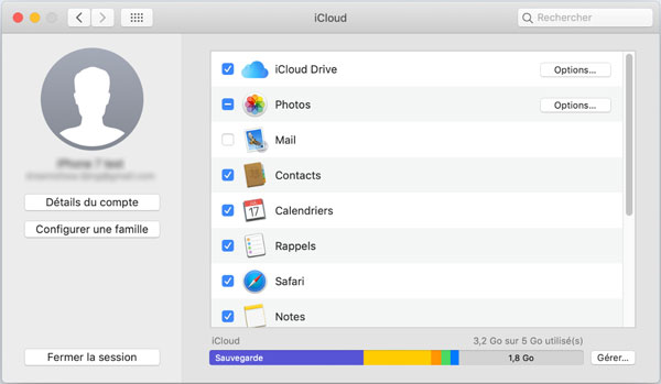 Transférer des contacts Mac vers iPhone via iCloud