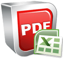 Icône PDF Excel Convertisseur