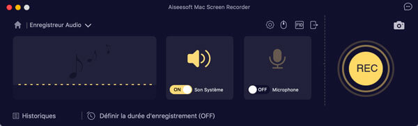 Définir l'enregistrement de l'audio sur Mac