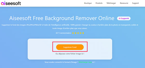 Aiseesoft Free Background Remover Online