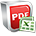 L'icône PDF Excel Convertisseur