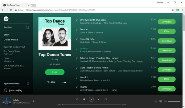 Télécharger de la musique de Spotify avec l'extension Google Chrome