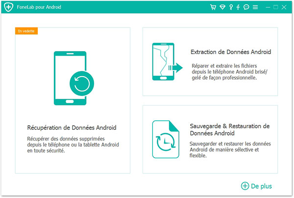 Lancer FoneLab Récupération de Données Android