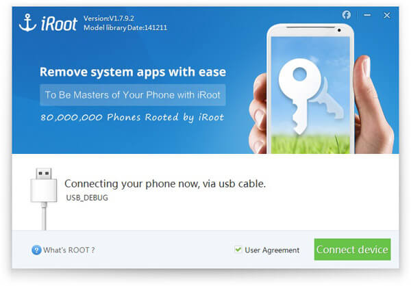 Interface de l'iRoot