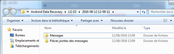 Imprimer des SMS Android