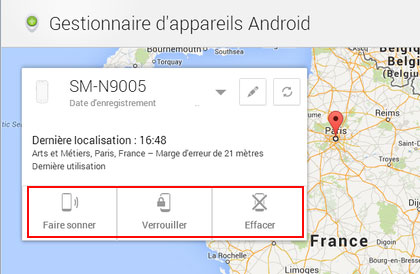 Activer gestionnaire d'appareil Android