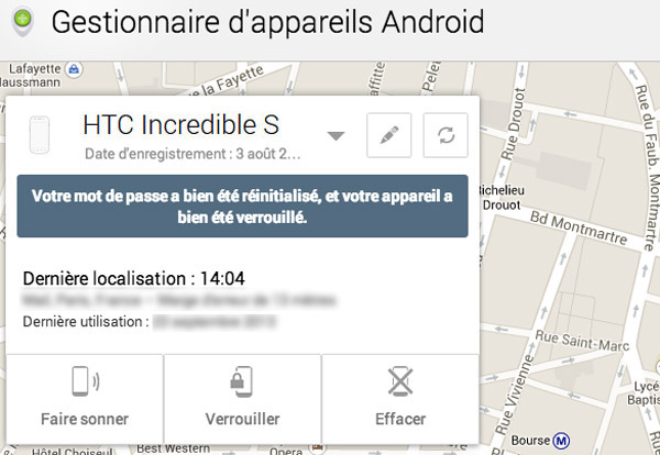 Gestionnaire d'appareil Android