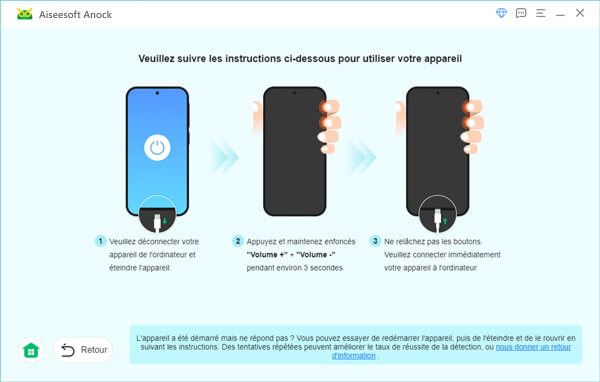 Suivez les instructions à l'écran
