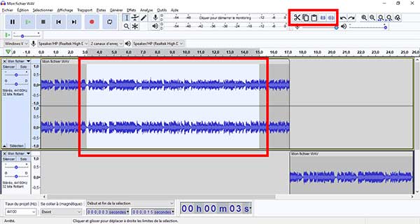 Éditer les fichiers audio