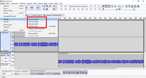 Convertisseur Deezer en MP3 Audacity