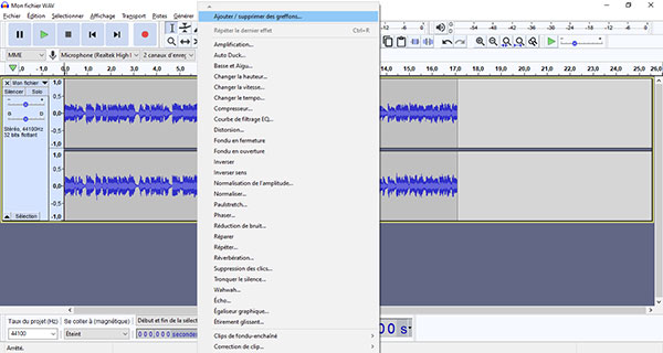 Faire du montage audio avec Audacity