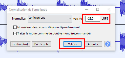 Normaliser l'amplitude