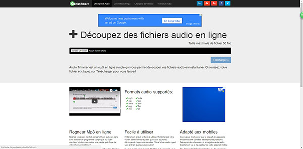 Couper MP3 sur Audio Trimmer