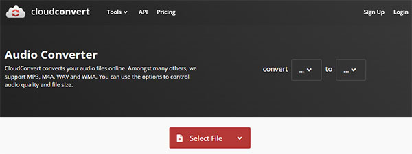 Cloudconvert.com Audio Converter