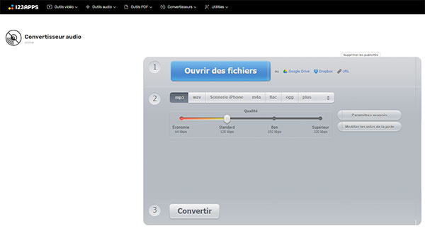 123APPS Convertisseur Audio