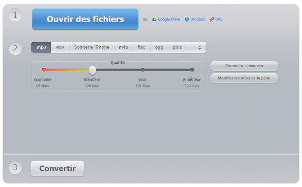 Convertisseur Audio en ligne