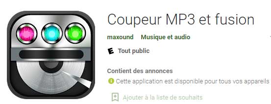 Coupeur MP3 et Fusion