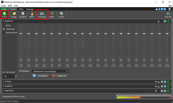 L'interface DeskFX