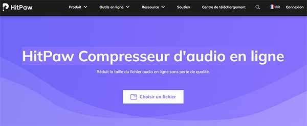 HitPaw Compresseur d'audio en ligne