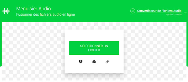 Fusionner des fichiers MP3 sur Menuisier Audio