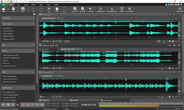 Faire du montage audio avec WavePad