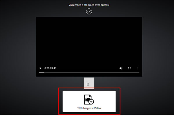 Télécharger la vidéo converti dans voice2v.com