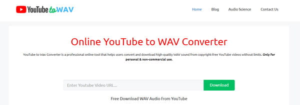 Youtube to WAV Converter - youtubetowav.com