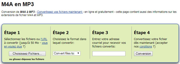 Ouvrir convertisseur iTunes MP3 en ligne