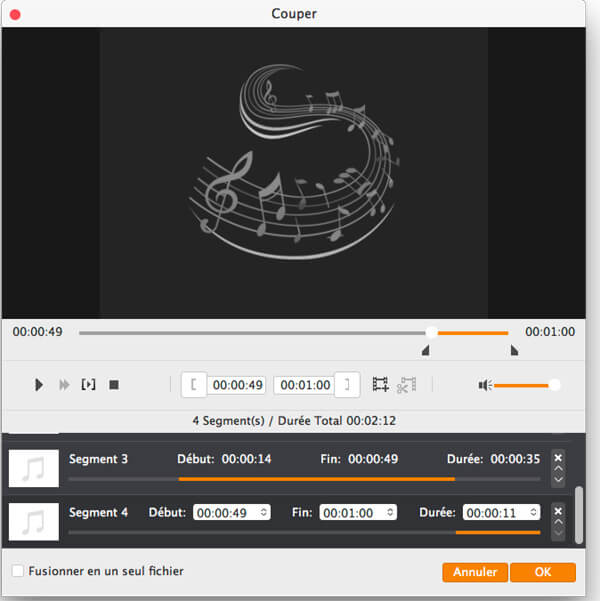 Éditer les fichiers audio