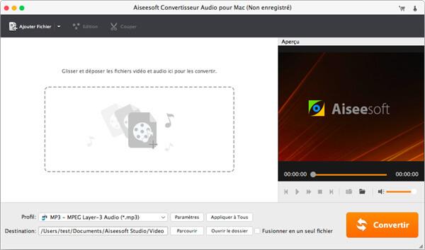 Ouvrir Convertisseur Audio pour Mac