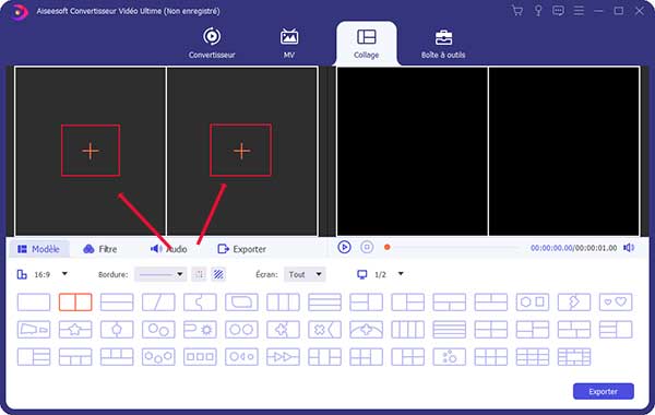 Ajouter les fichiers vidéo dans le logiciel