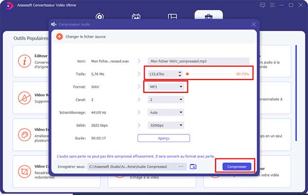 Compresser l'audio