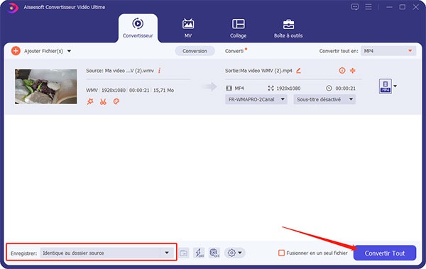 Convertir WebM en MP4