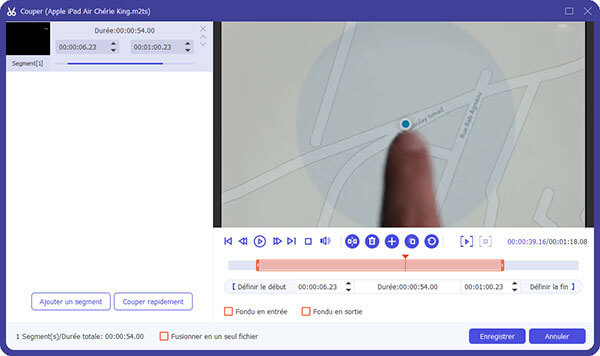 Couper un fichier vidéo M2TS