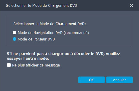 Mode de chargement DVD