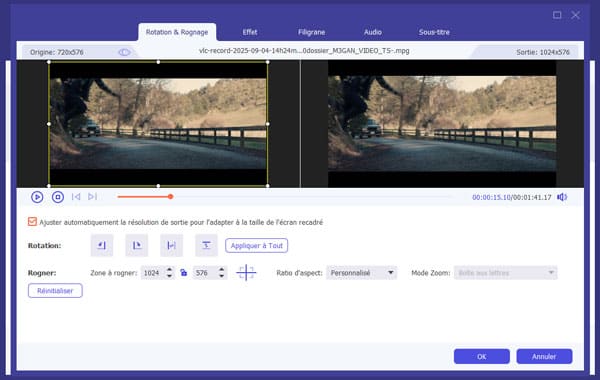 Faire pivoter et retourner la vidéo