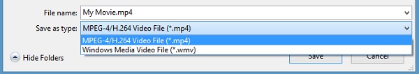 Convertir WLMP en WMV MP4