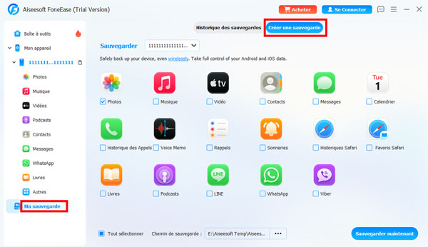 Sauvegarder et restaurer les données