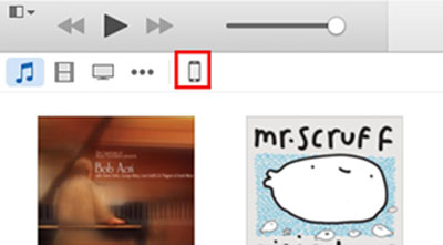 Interface de l'iTunes