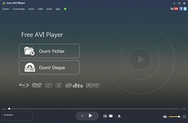 Interface de lecteur AVI gratuit