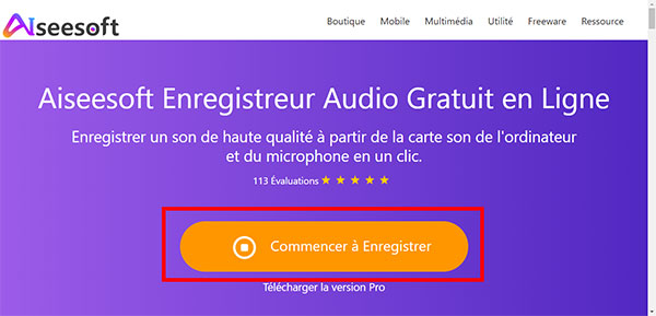 Enregistreur Audio Gratuit