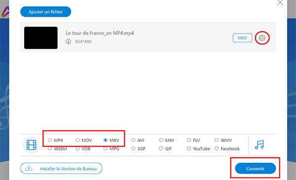 Convertir des fichiers MKV