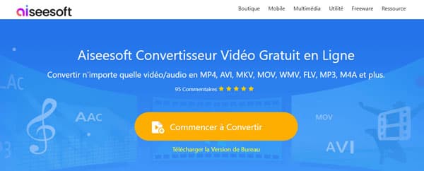 Convertir MKV en MP4 avec Aiseesoft Convertisseur Vidéo Gratuit en Ligne